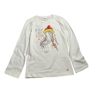 Ferrioni Girls Graphic Long Sleeve Top | Size 10